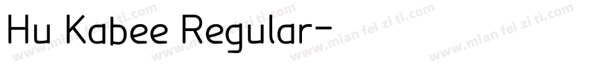 Hu Kabee Regular字体转换